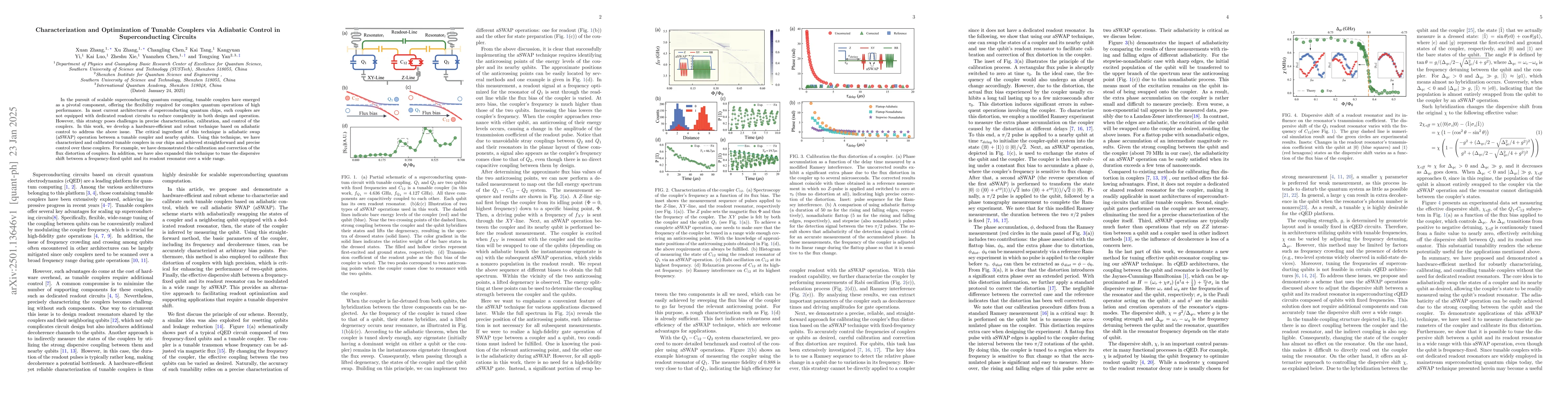Thumbnail for Characterization and Optimization of Tunable Couplers via Adiabatic
  Control in Superconducting Circuits