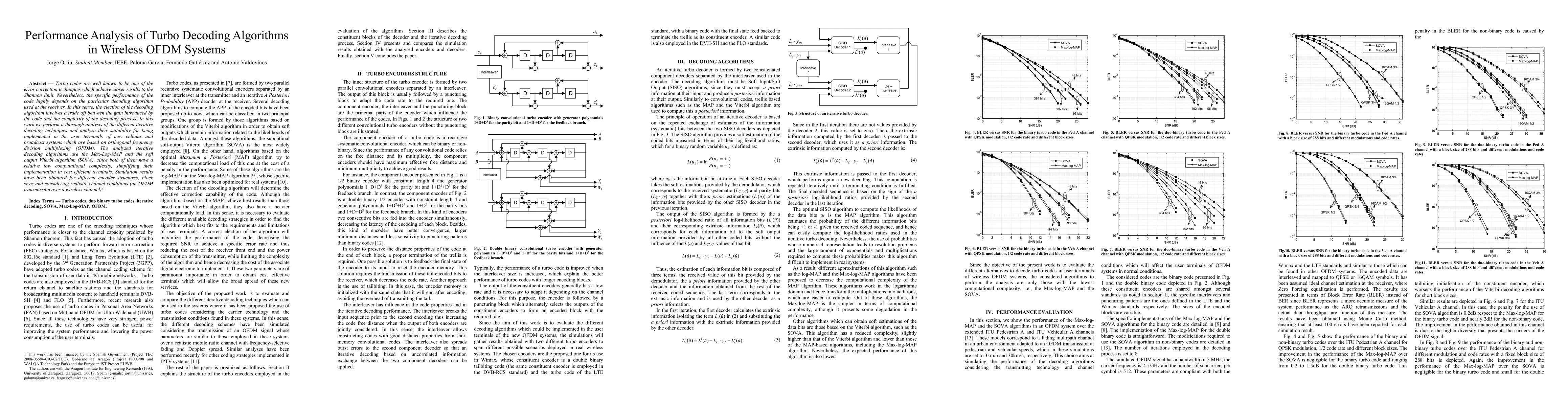 Thumbnail for Performance Analysis of Turbo Decoding Algorithms in Wireless OFDM
  Systems