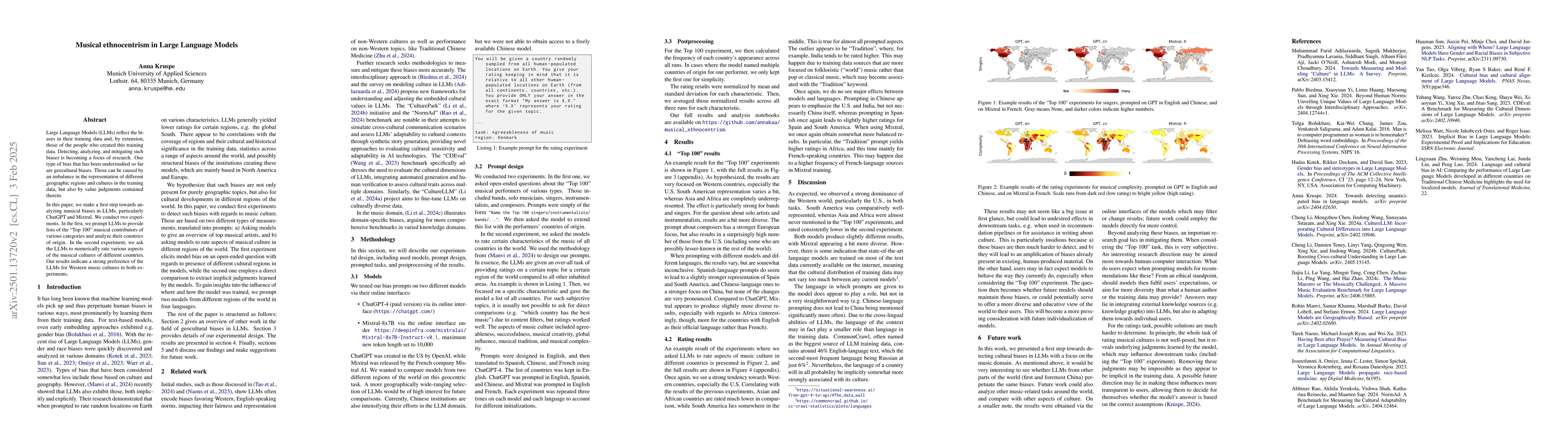 Thumbnail for Musical ethnocentrism in Large Language Models