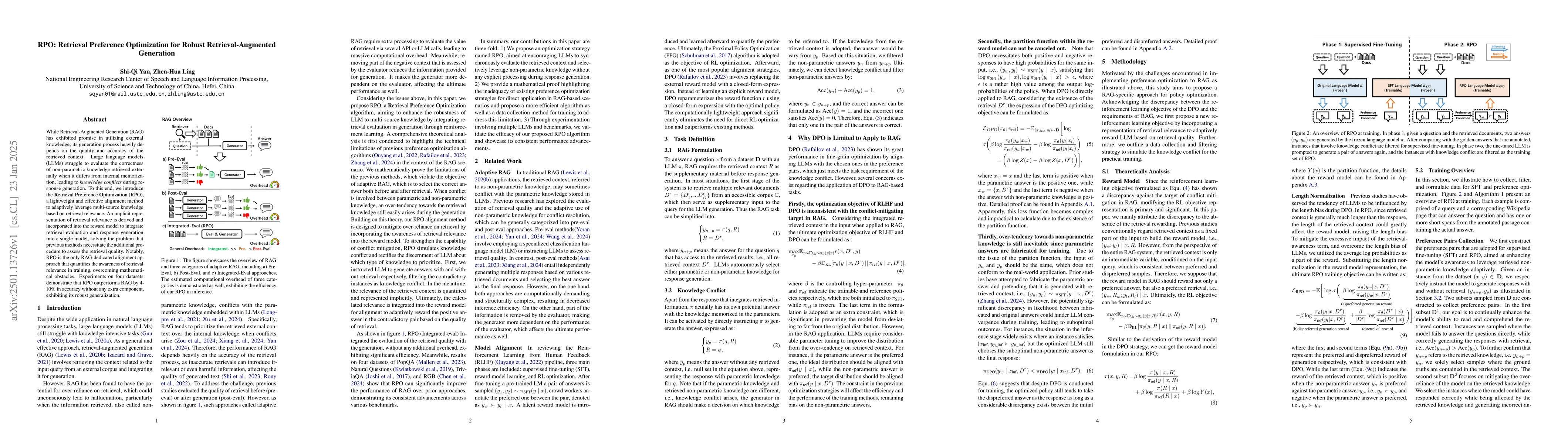 Thumbnail for RPO: Retrieval Preference Optimization for Robust Retrieval-Augmented
  Generation