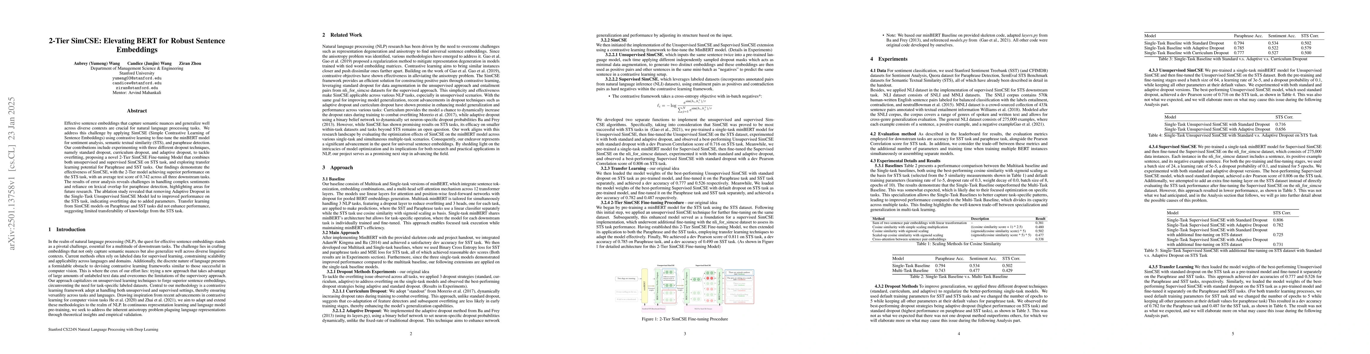 Thumbnail for 2-Tier SimCSE: Elevating BERT for Robust Sentence Embeddings