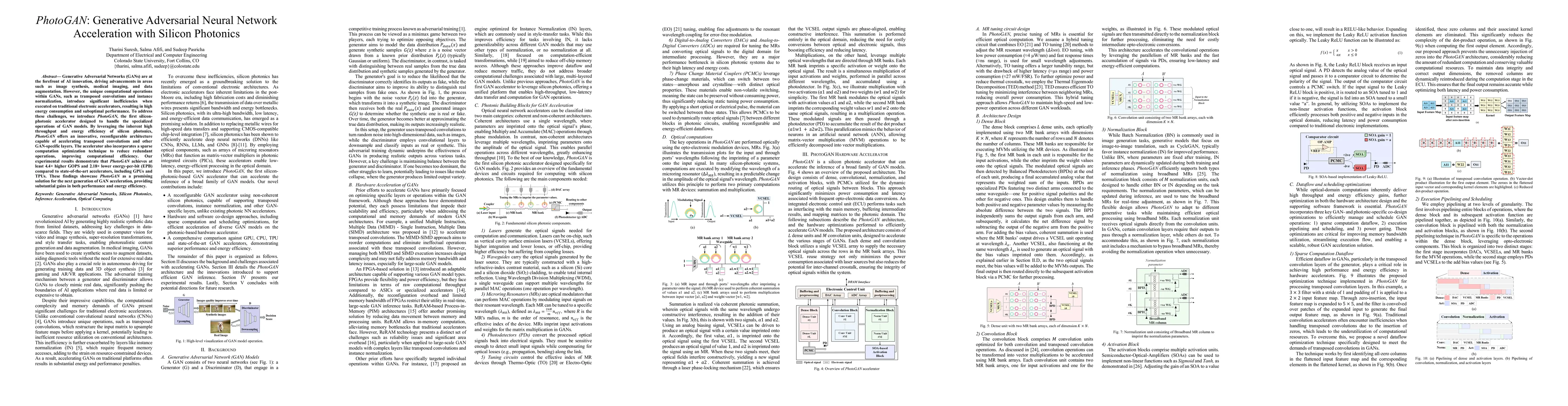Thumbnail for PhotoGAN: Generative Adversarial Neural Network Acceleration with
  Silicon Photonics