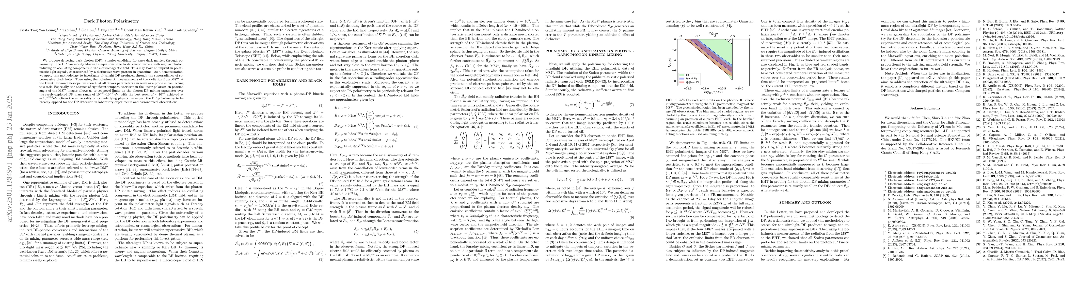 Thumbnail for Dark Photon Polarimetry