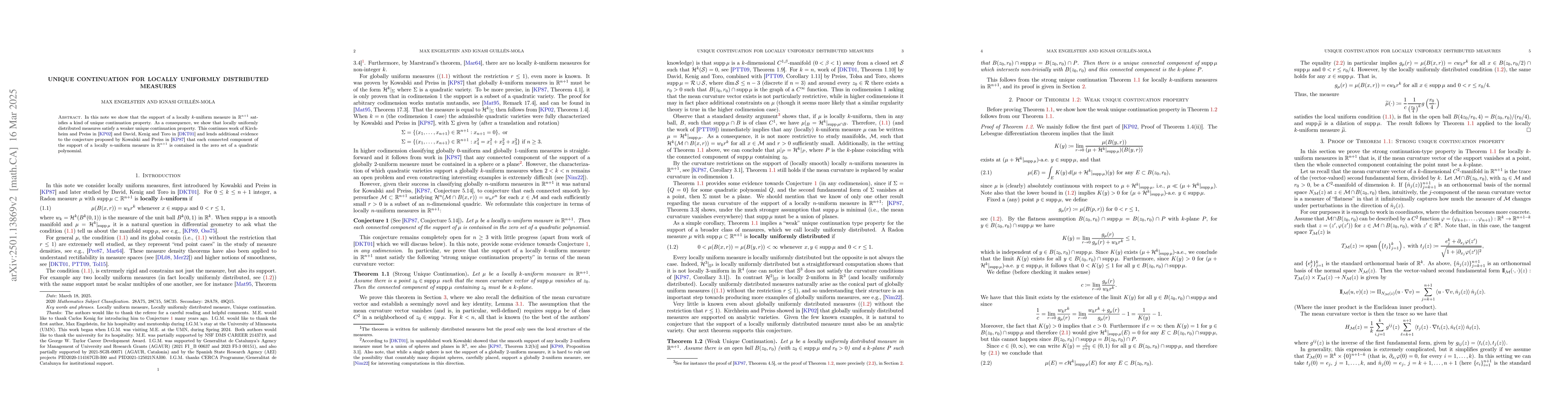 Thumbnail for Unique continuation for locally uniformly distributed measures