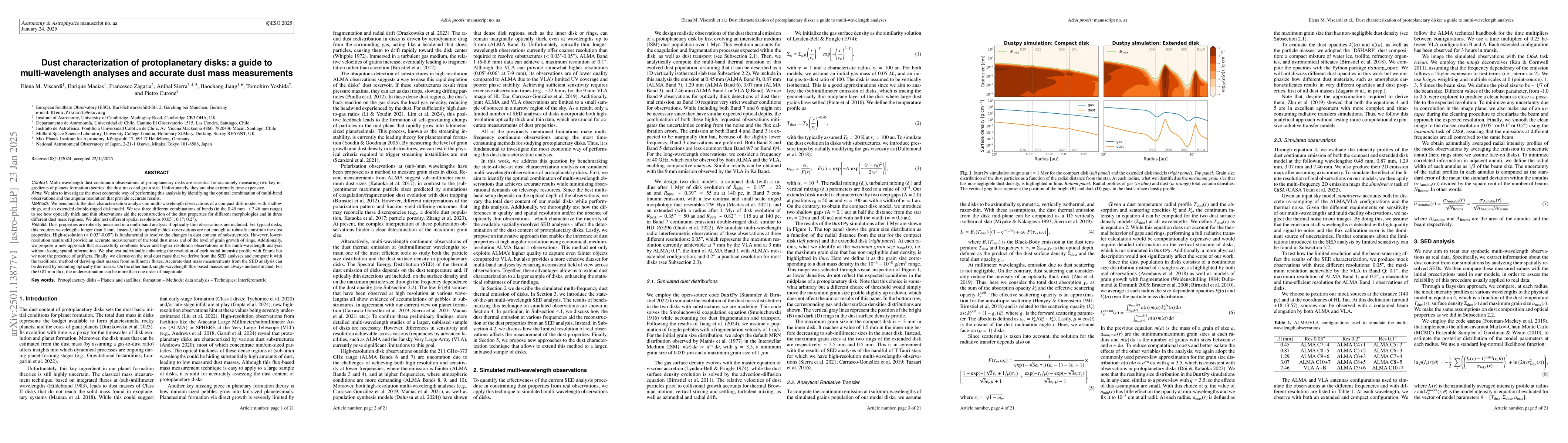 Thumbnail for Dust characterization of protoplanetary disks: a guide to
  multi-wavelength analyses and accurate dust mass measurements