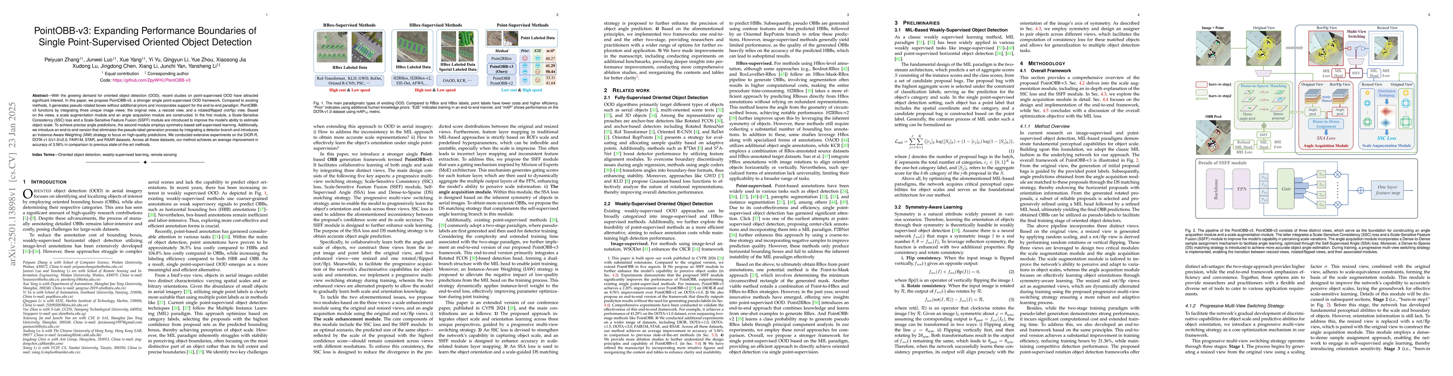Thumbnail for PointOBB-v3: Expanding Performance Boundaries of Single Point-Supervised
  Oriented Object Detection