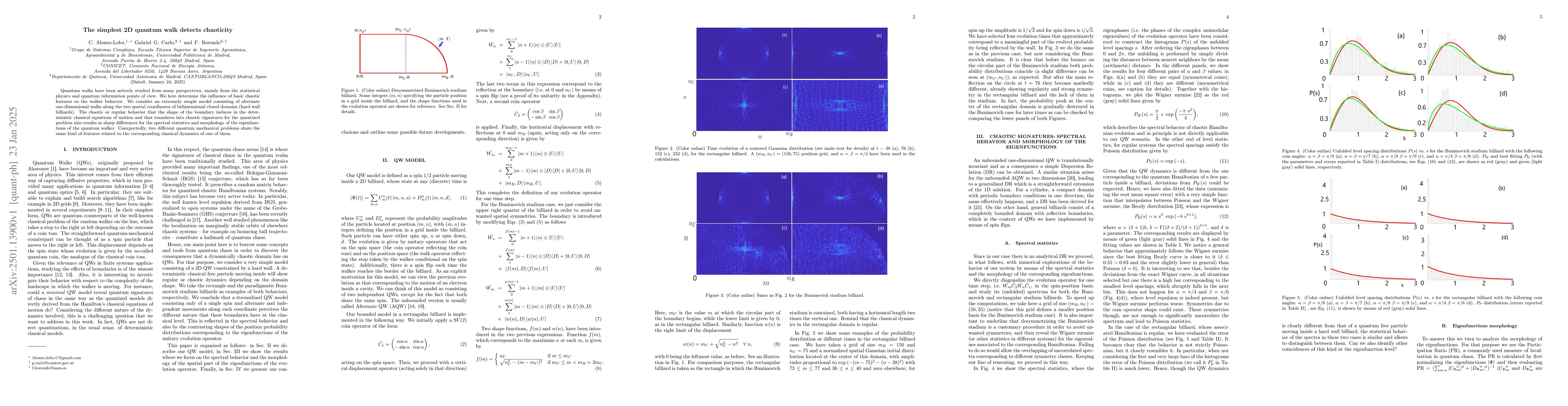 Thumbnail for The simplest 2D quantum walk detects chaoticity