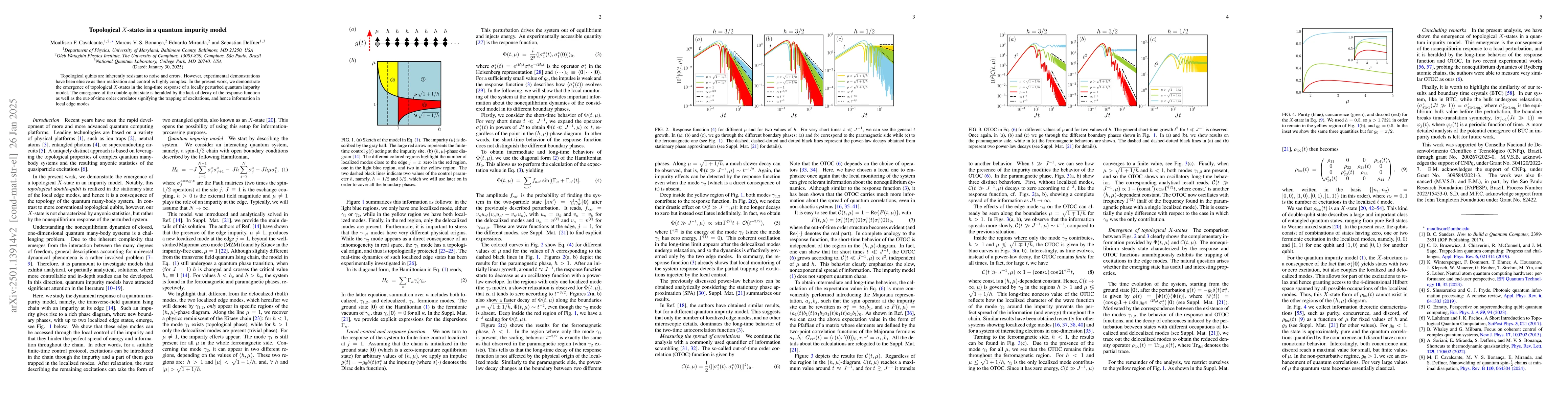 Thumbnail for Topological $X$-states in a quantum impurity model
