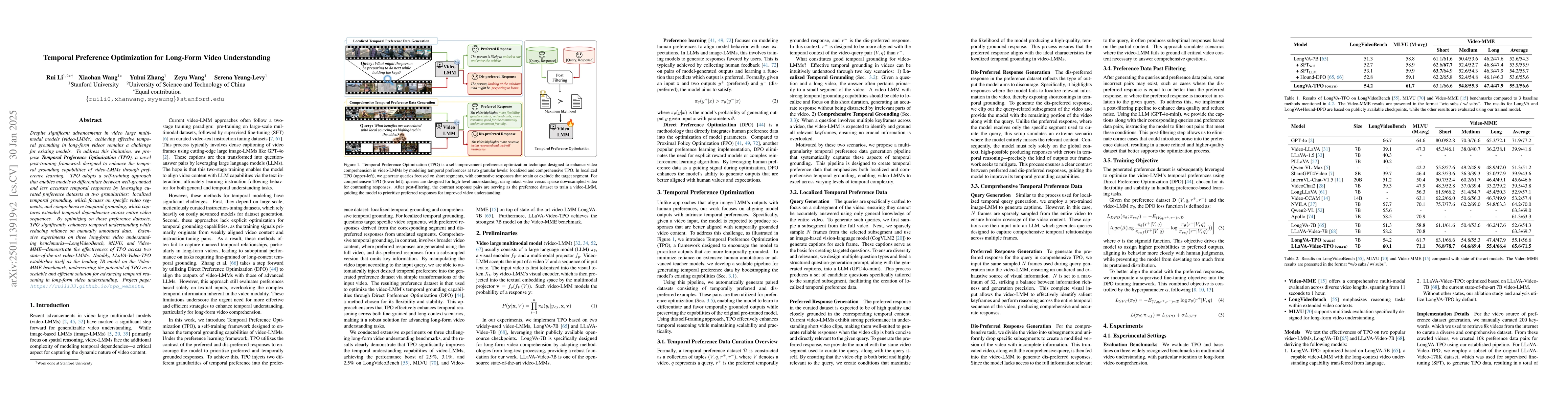 Thumbnail for Temporal Preference Optimization for Long-Form Video Understanding