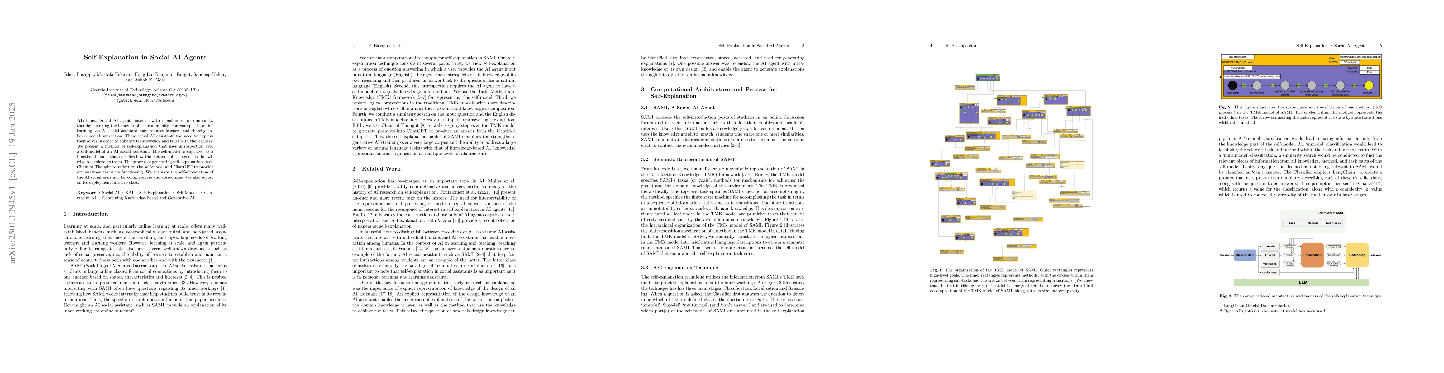Thumbnail for Self-Explanation in Social AI Agents