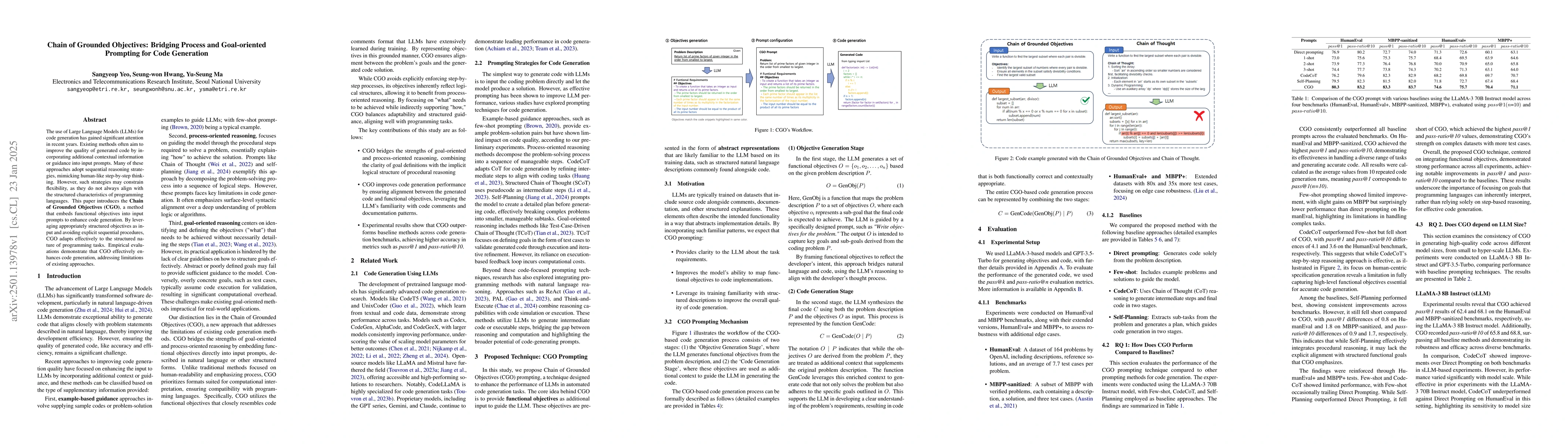 Thumbnail for Chain of Grounded Objectives: Bridging Process and Goal-oriented
  Prompting for Code Generation