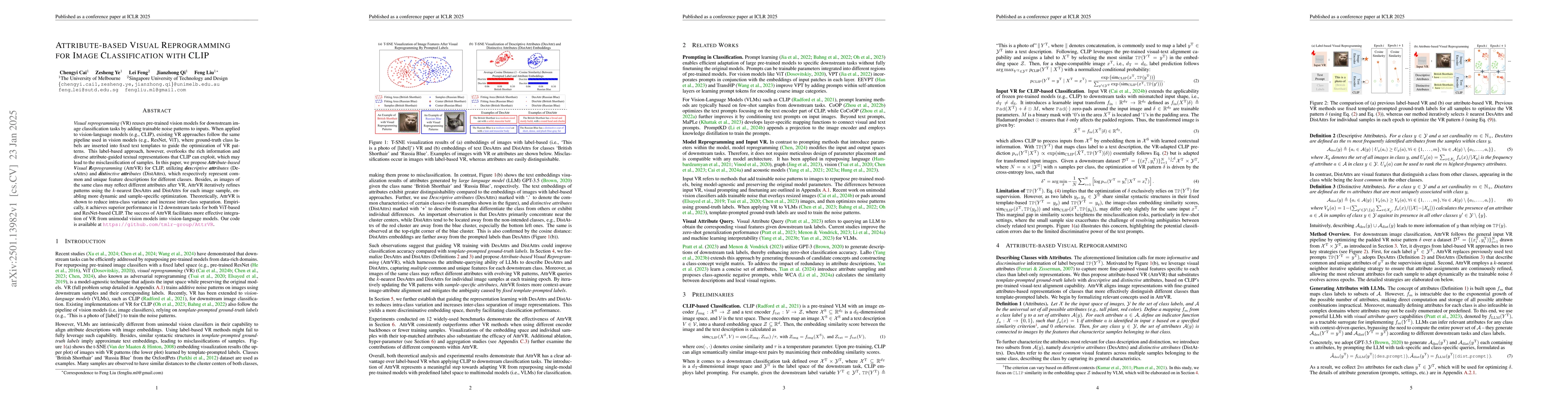 Thumbnail for Attribute-based Visual Reprogramming for Image Classification with CLIP