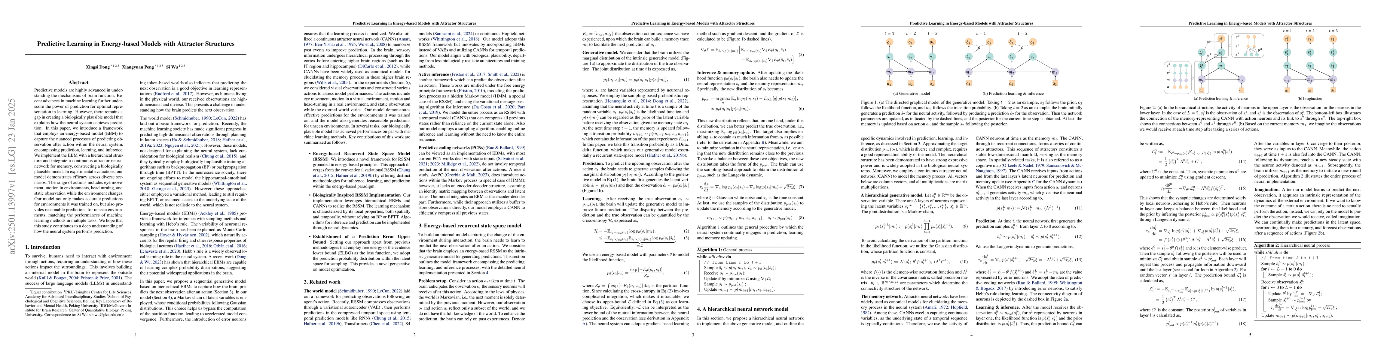 Thumbnail for Predictive Learning in Energy-based Models with Attractor Structures