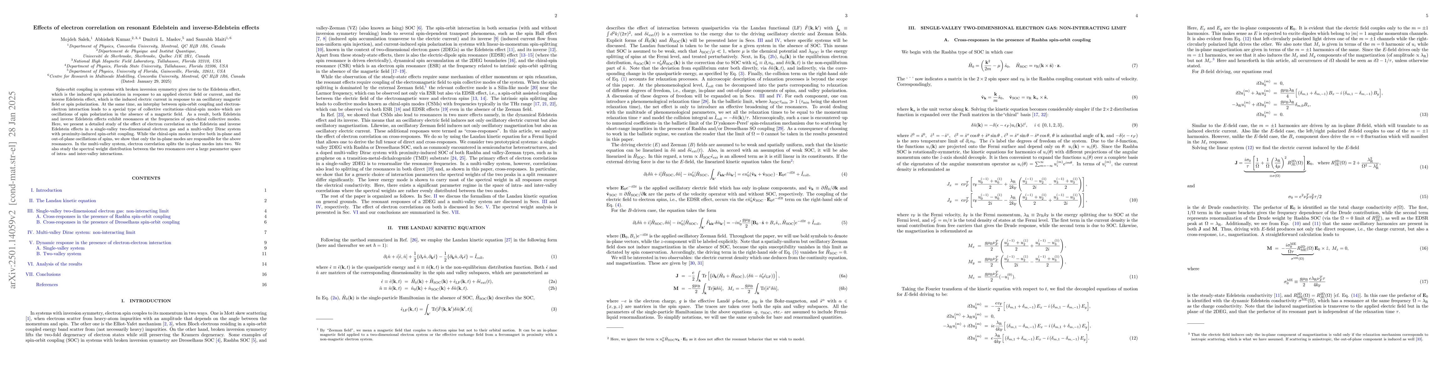 Thumbnail for Effects of electron correlation on resonant Edelstein and
  inverse-Edelstein effects