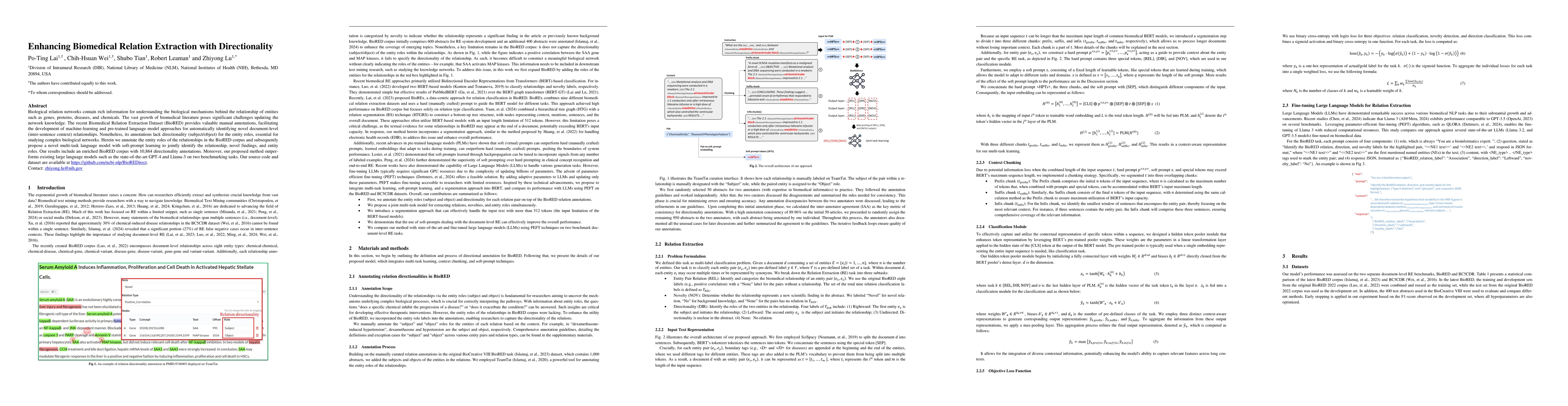 Thumbnail for Enhancing Biomedical Relation Extraction with Directionality