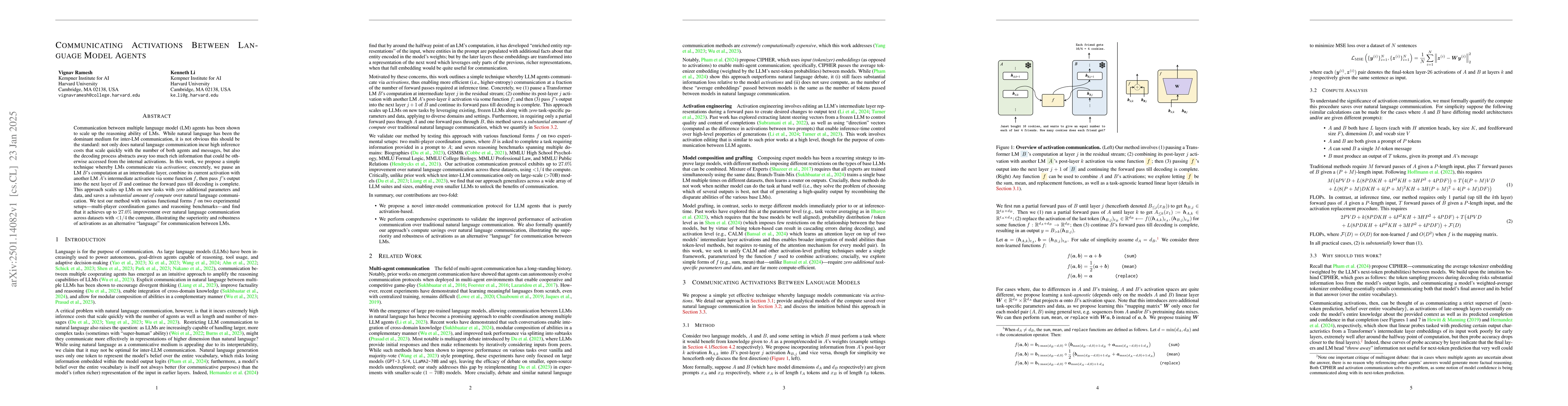 Thumbnail for Communicating Activations Between Language Model Agents