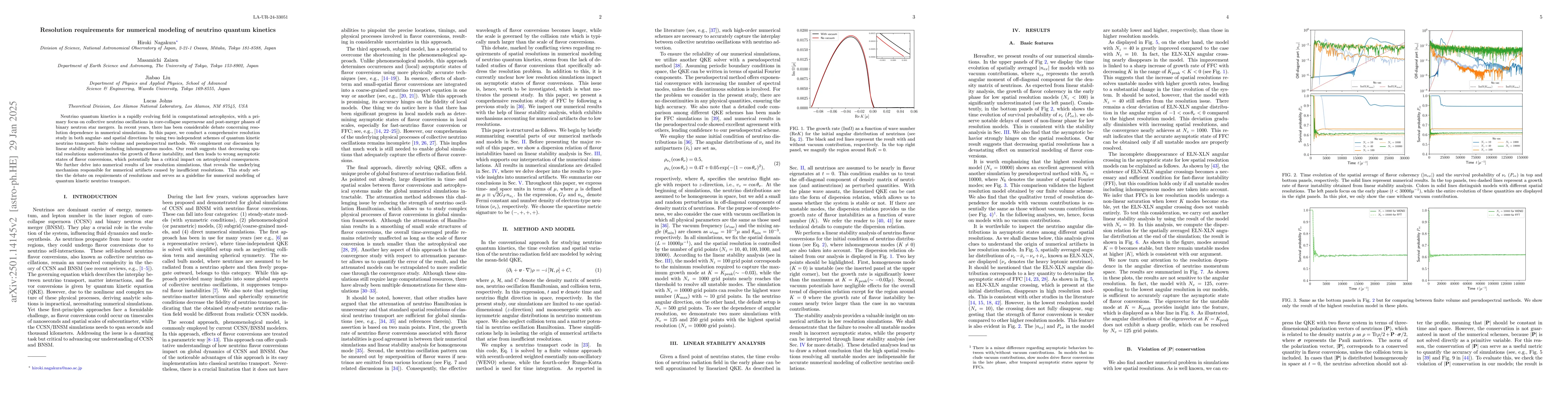 Thumbnail for Resolution requirements for numerical modeling of neutrino quantum
  kinetics
