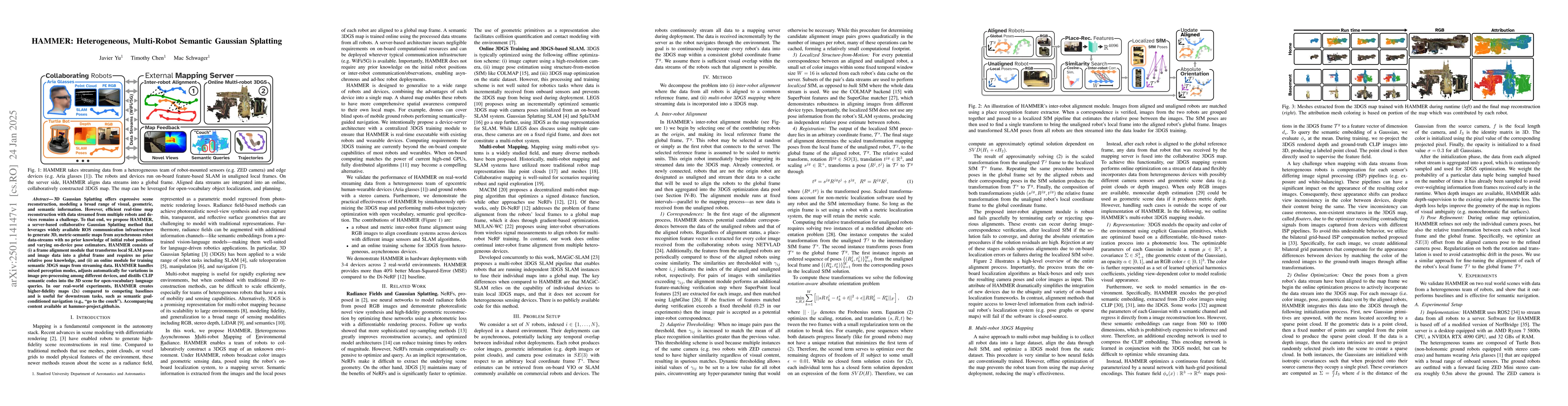 Thumbnail for HAMMER: Heterogeneous, Multi-Robot Semantic Gaussian Splatting