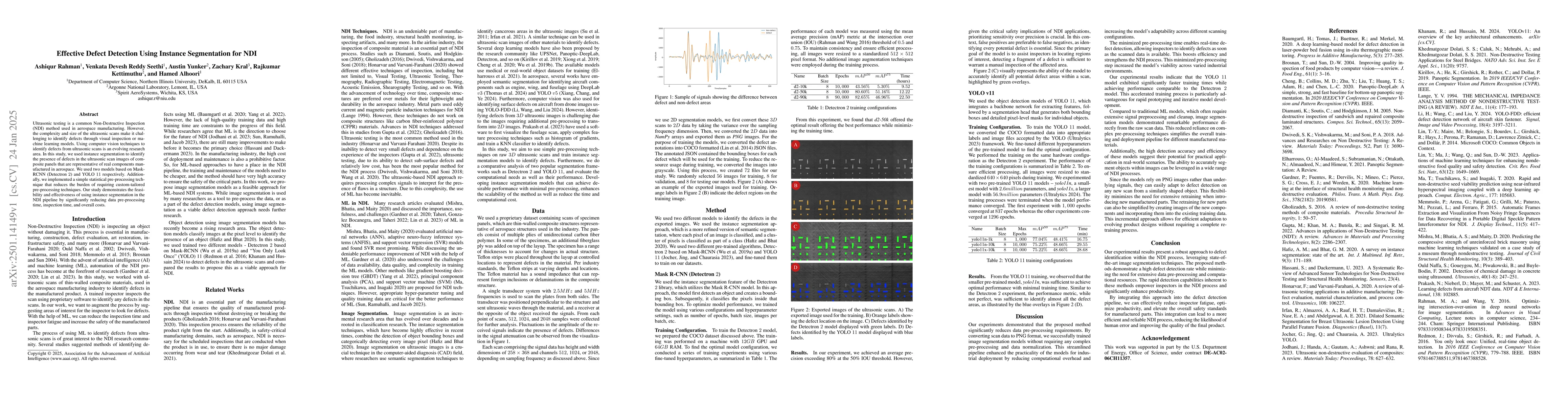 Thumbnail for Effective Defect Detection Using Instance Segmentation for NDI