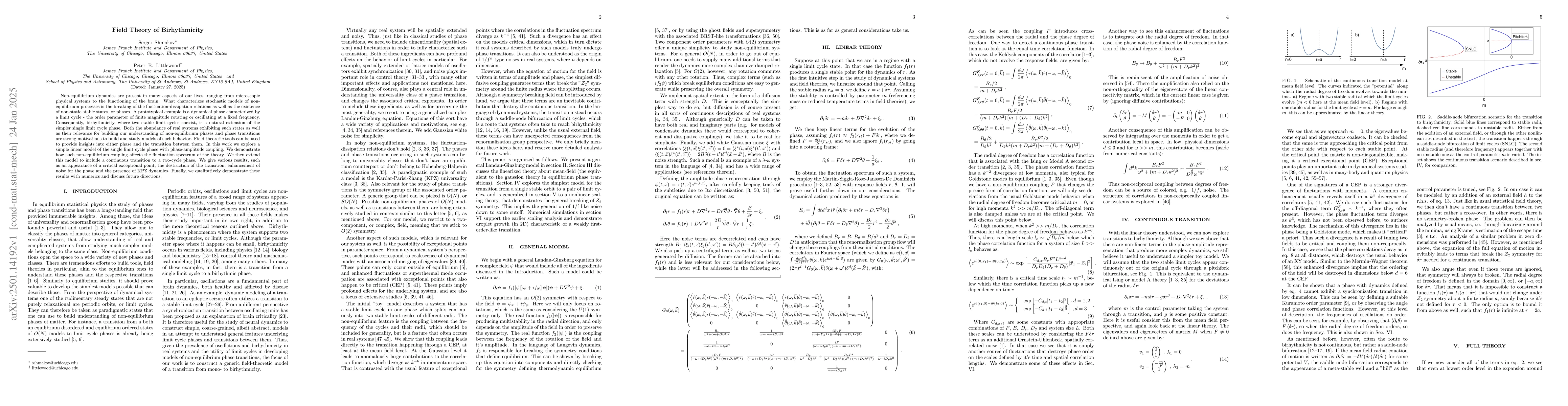 Thumbnail for Field Theory of Birhythmicity