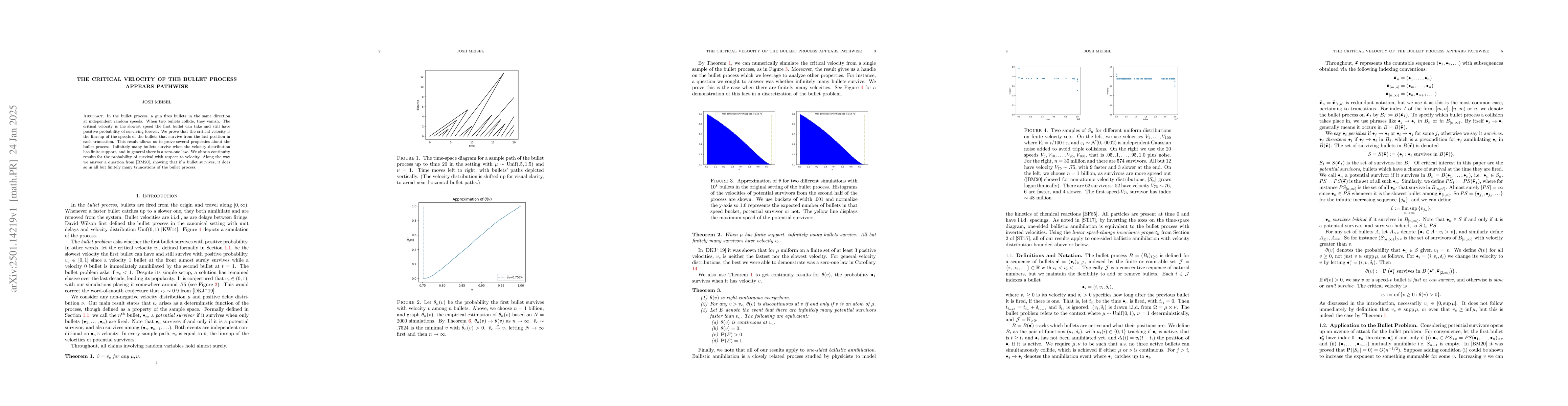 Thumbnail for The critical velocity of the bullet process appears pathwise