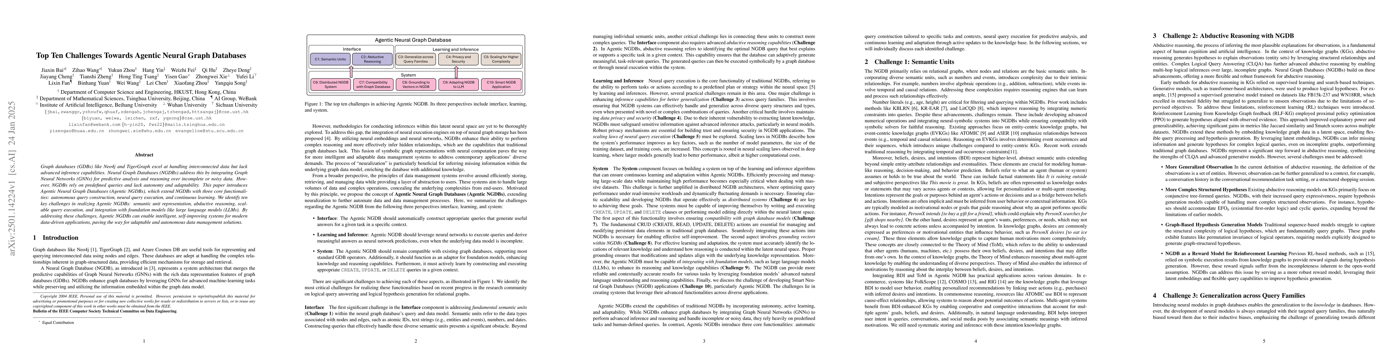 Thumbnail for Top Ten Challenges Towards Agentic Neural Graph Databases