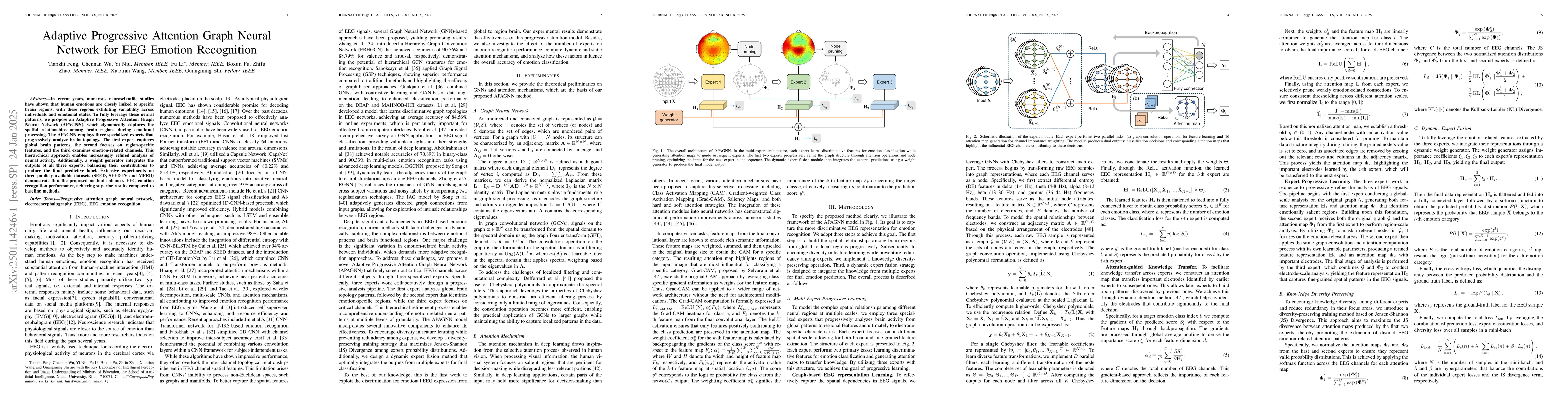 Thumbnail for Adaptive Progressive Attention Graph Neural Network for EEG Emotion
  Recognition