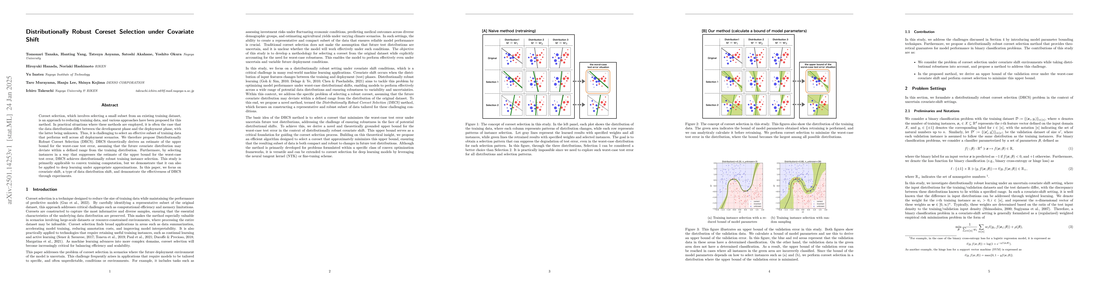 Thumbnail for Distributionally Robust Coreset Selection under Covariate Shift