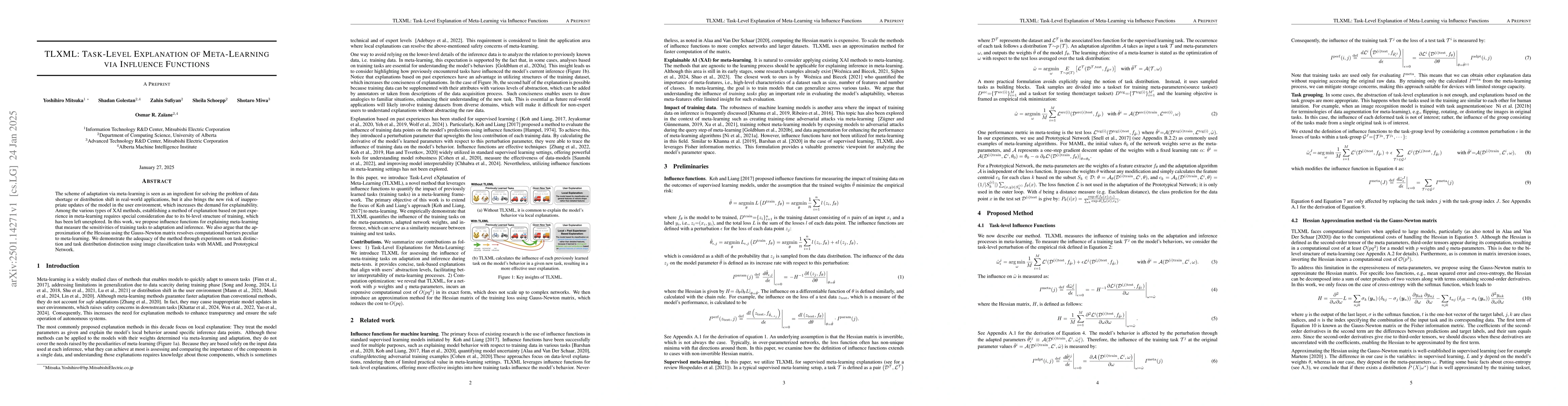 Thumbnail for TLXML: Task-Level Explanation of Meta-Learning via Influence Functions
