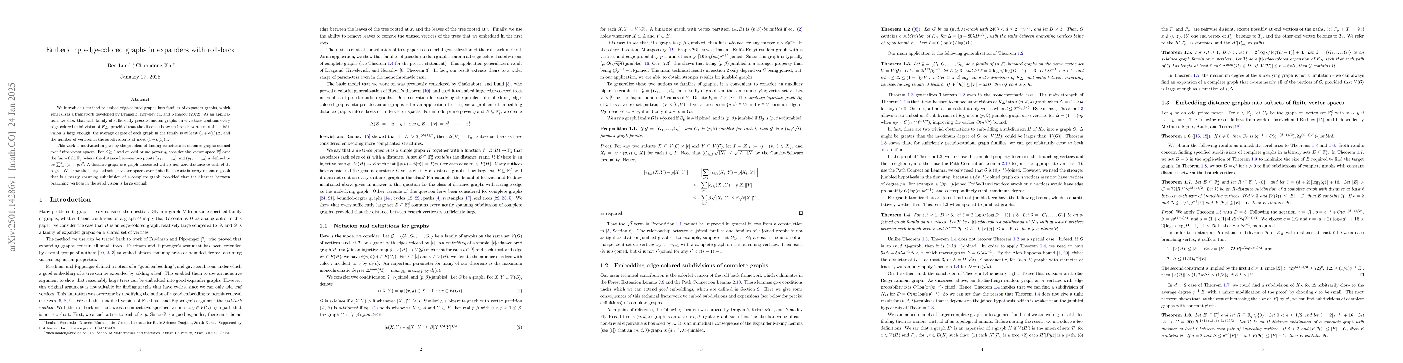 Thumbnail for Embedding edge-colored graphs in expanders with roll-back