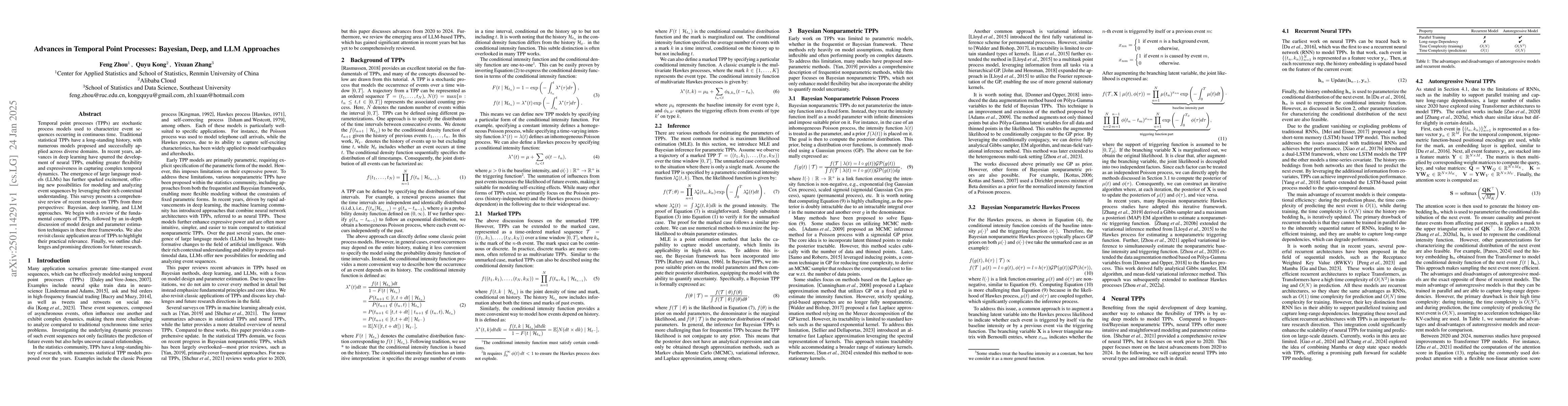 Thumbnail for Advances in Temporal Point Processes: Bayesian, Deep, and LLM Approaches
