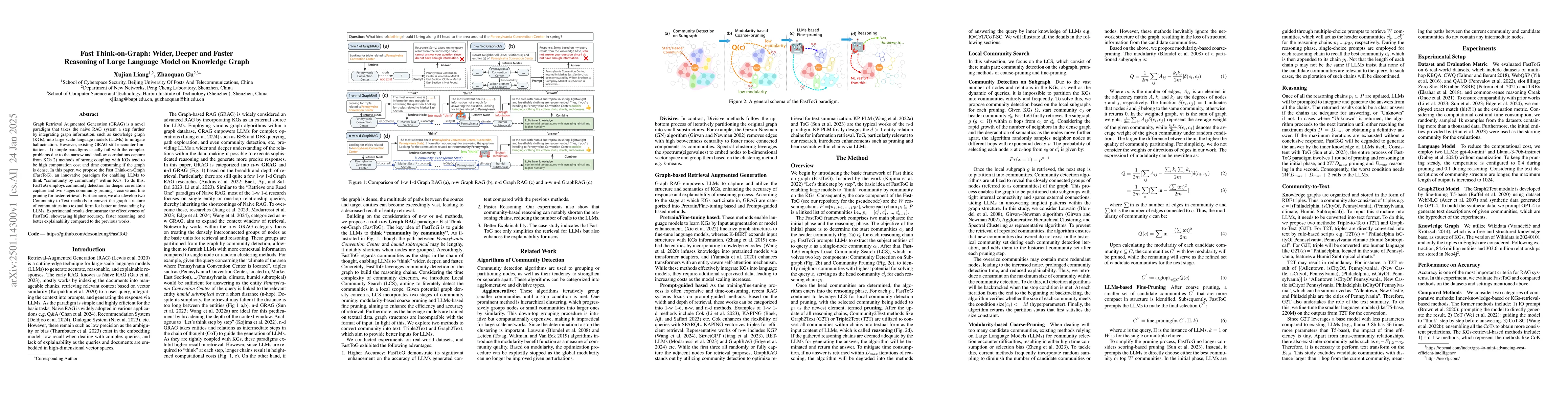 Thumbnail for Fast Think-on-Graph: Wider, Deeper and Faster Reasoning of Large
  Language Model on Knowledge Graph