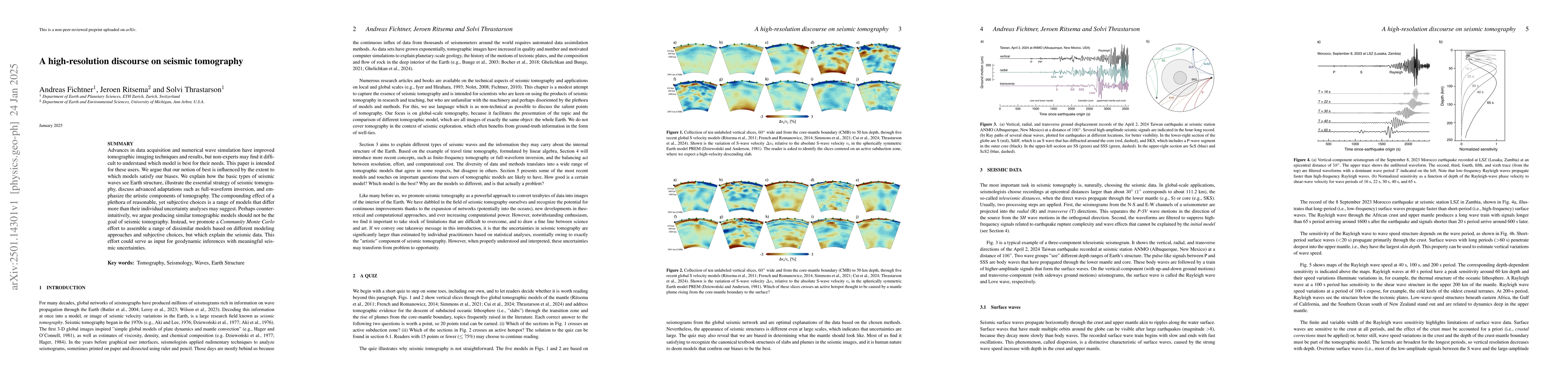 Thumbnail for A high-resolution discourse on seismic tomography