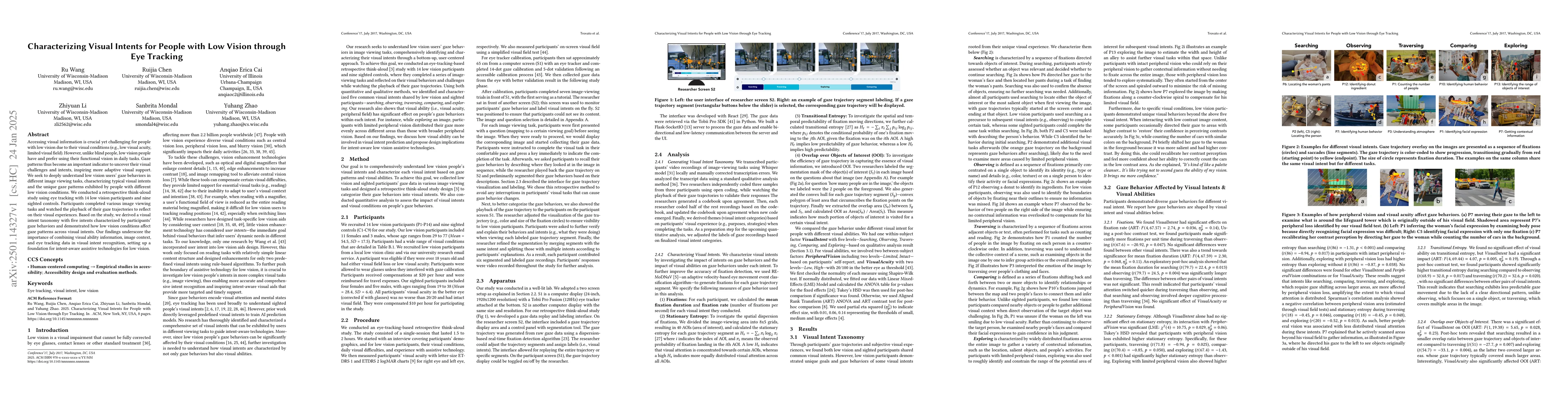 Thumbnail for Characterizing Visual Intents for People with Low Vision through Eye
  Tracking