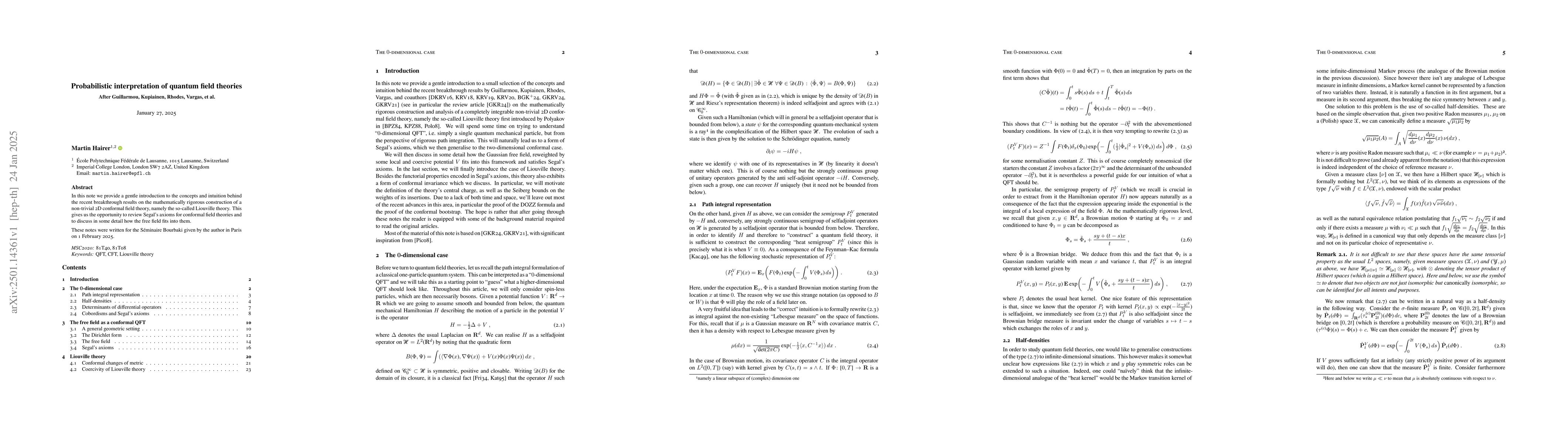 Thumbnail for Probabilistic interpretation of quantum field theories