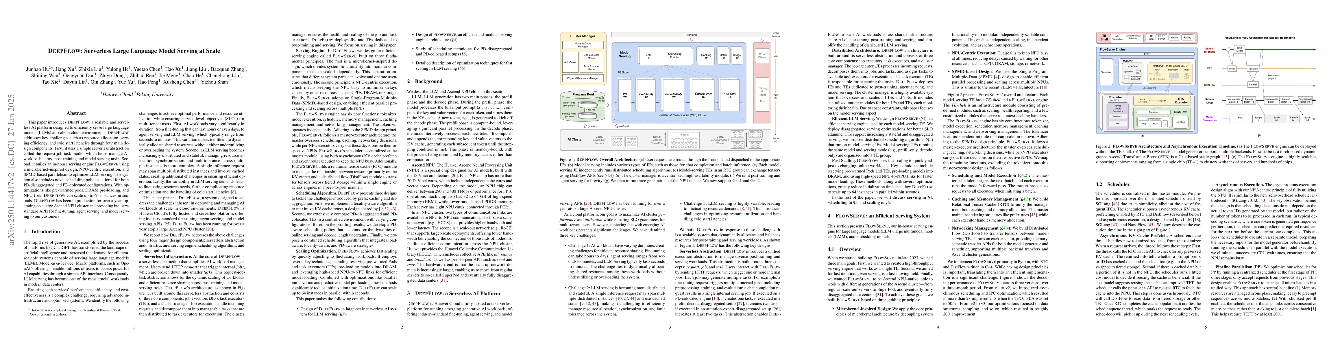Thumbnail for DeepFlow: Serverless Large Language Model Serving at Scale