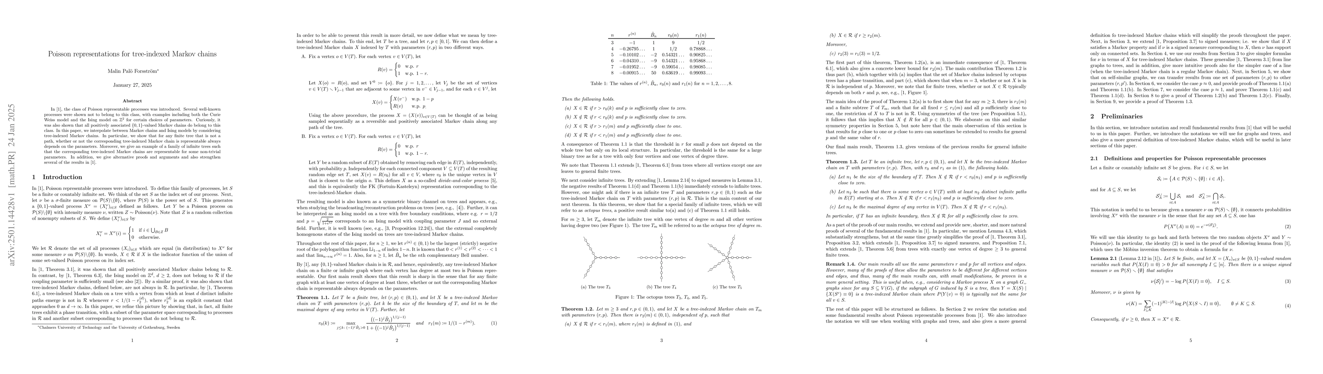 Thumbnail for Poisson representations for tree-indexed Markov chains