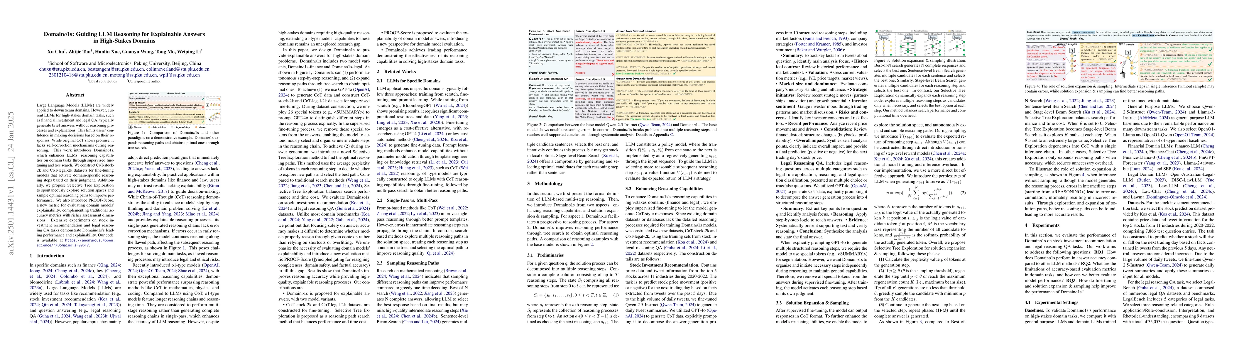 Thumbnail for Domaino1s: Guiding LLM Reasoning for Explainable Answers in High-Stakes
  Domains
