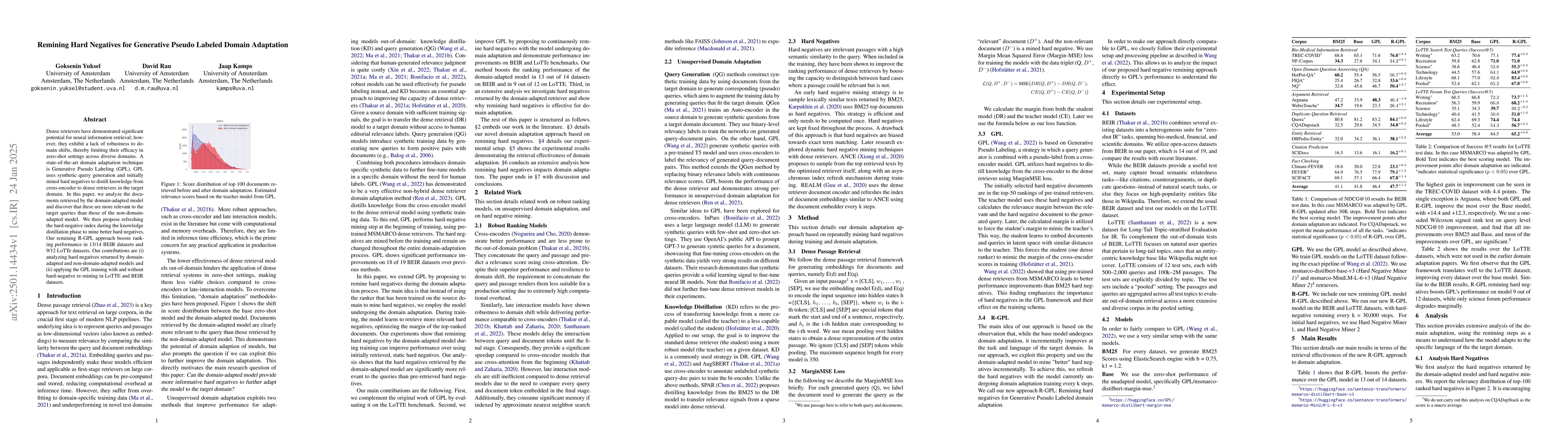 Thumbnail for Remining Hard Negatives for Generative Pseudo Labeled Domain Adaptation