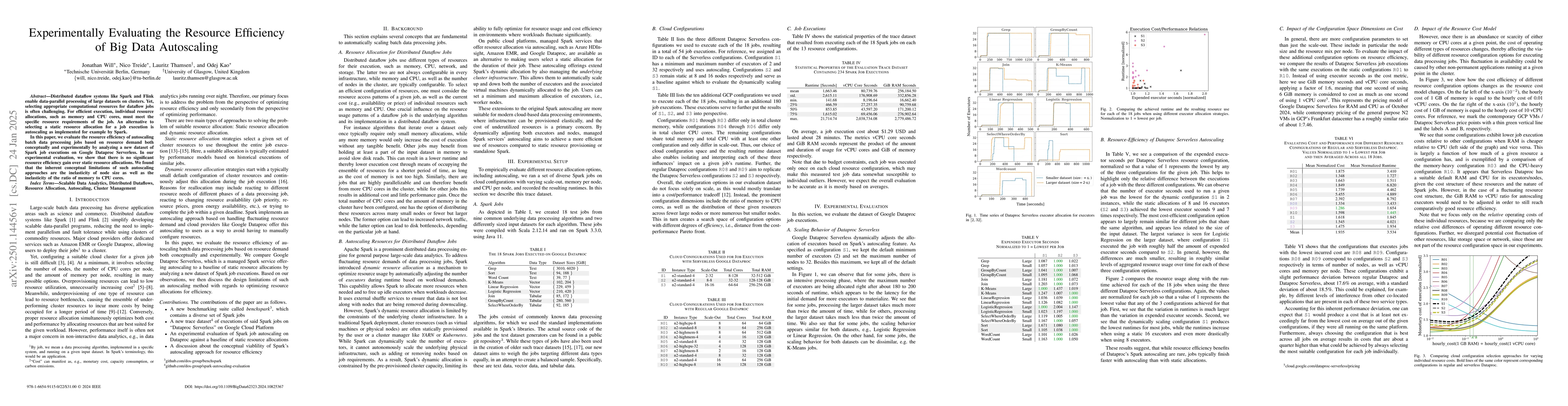 Thumbnail for Experimentally Evaluating the Resource Efficiency of Big Data
  Autoscaling