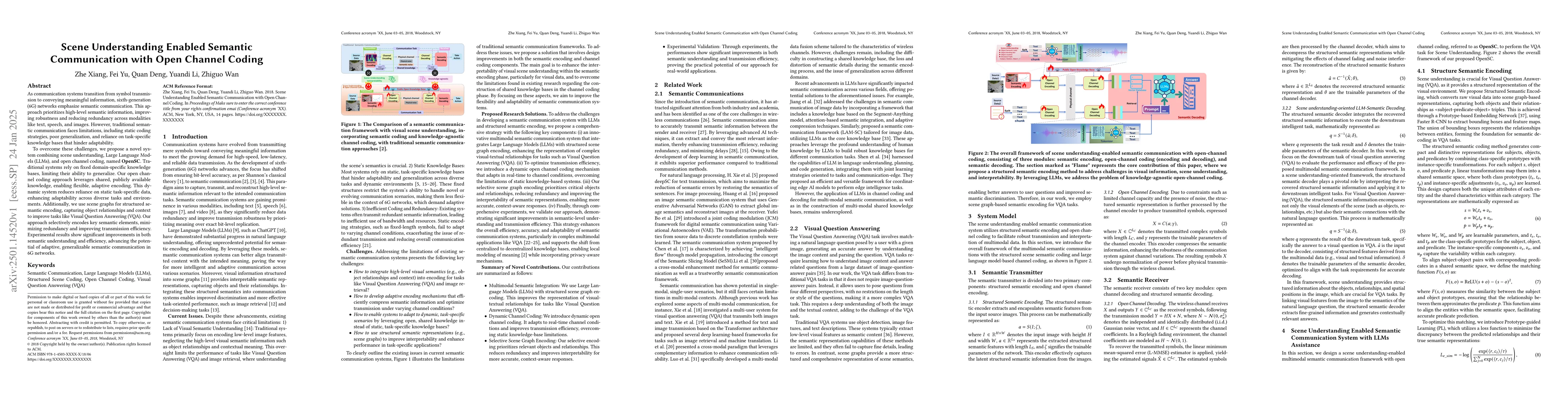 Thumbnail for Scene Understanding Enabled Semantic Communication with Open Channel
  Coding
