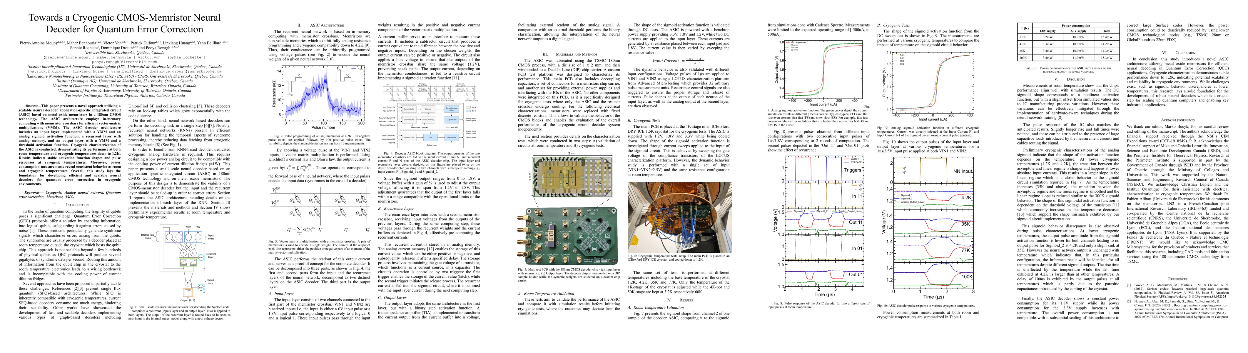 Thumbnail for Towards a Cryogenic CMOS-Memristor Neural Decoder for Quantum Error
  Correction