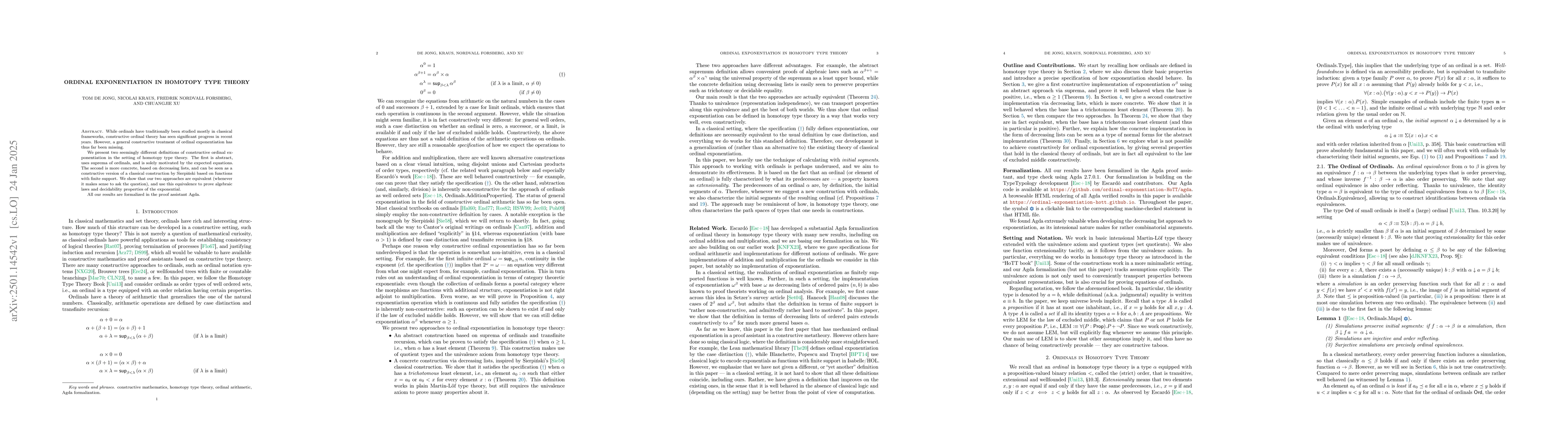 Thumbnail for Ordinal Exponentiation in Homotopy Type Theory