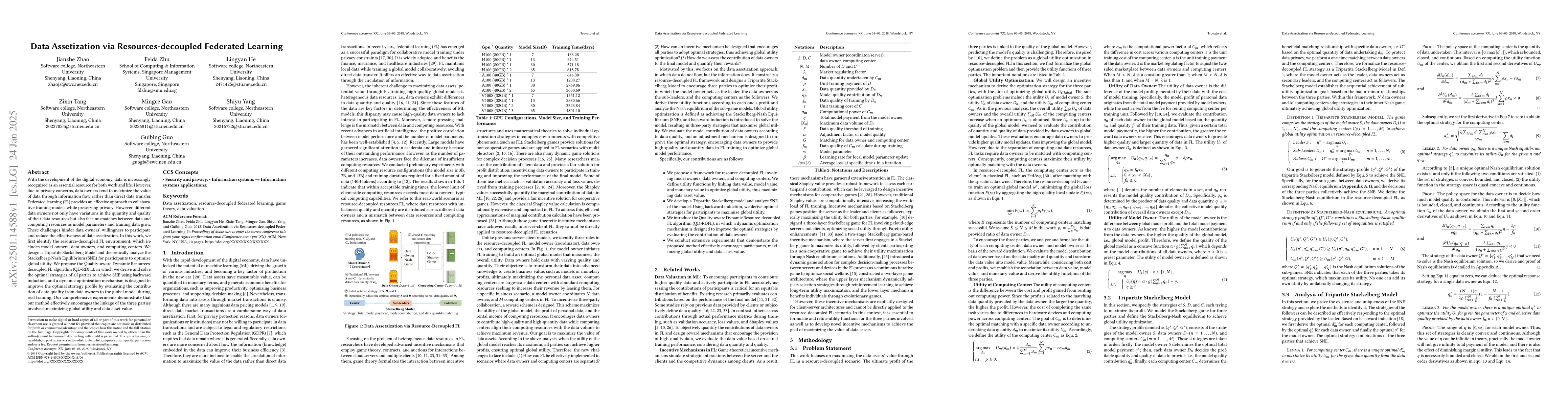 Thumbnail for Data Assetization via Resources-decoupled Federated Learning