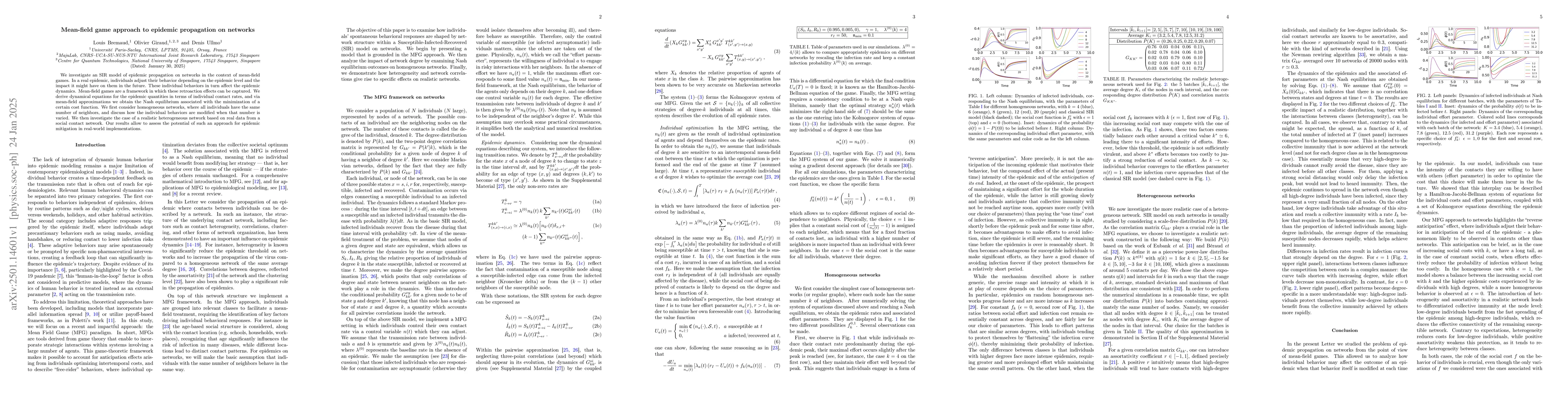 Thumbnail for Mean-field game approach to epidemic propagation on networks