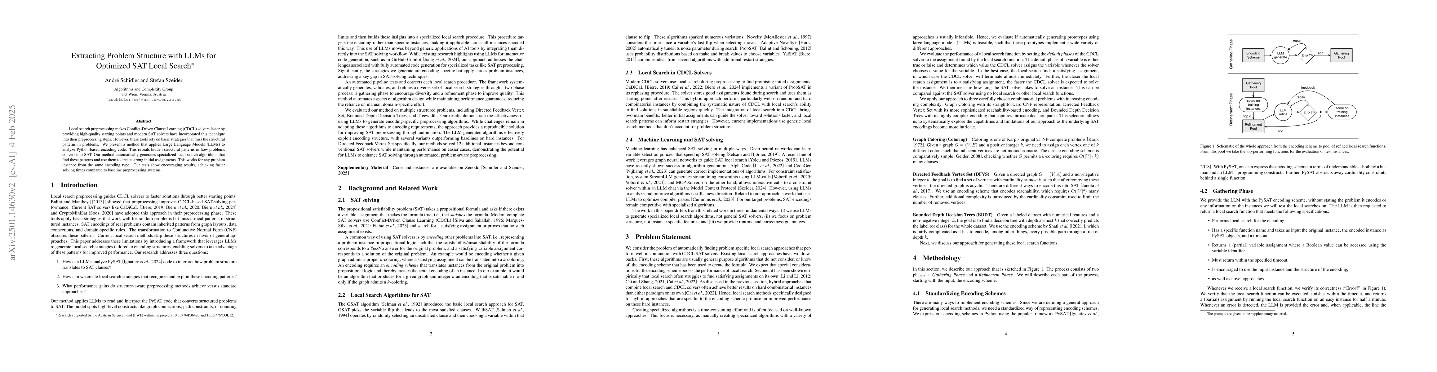 Thumbnail for Extracting Problem Structure with LLMs for Optimized SAT Local Search