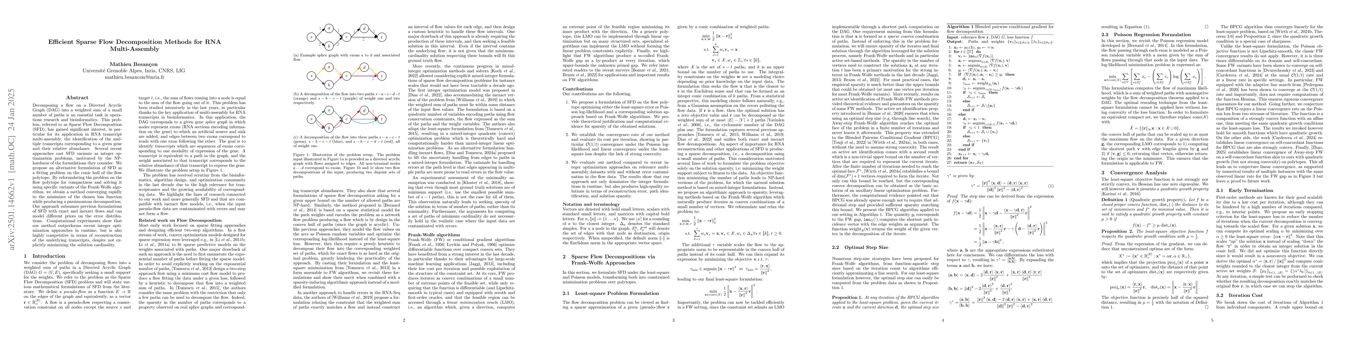 Thumbnail for Efficient Sparse Flow Decomposition Methods for RNA Multi-Assembly