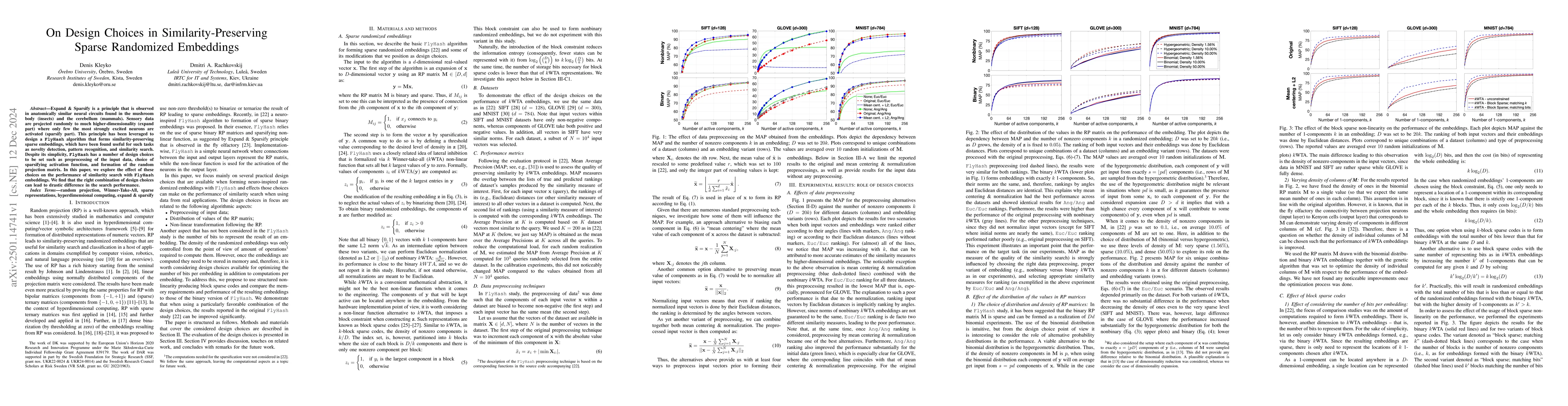 Thumbnail for On Design Choices in Similarity-Preserving Sparse Randomized Embeddings