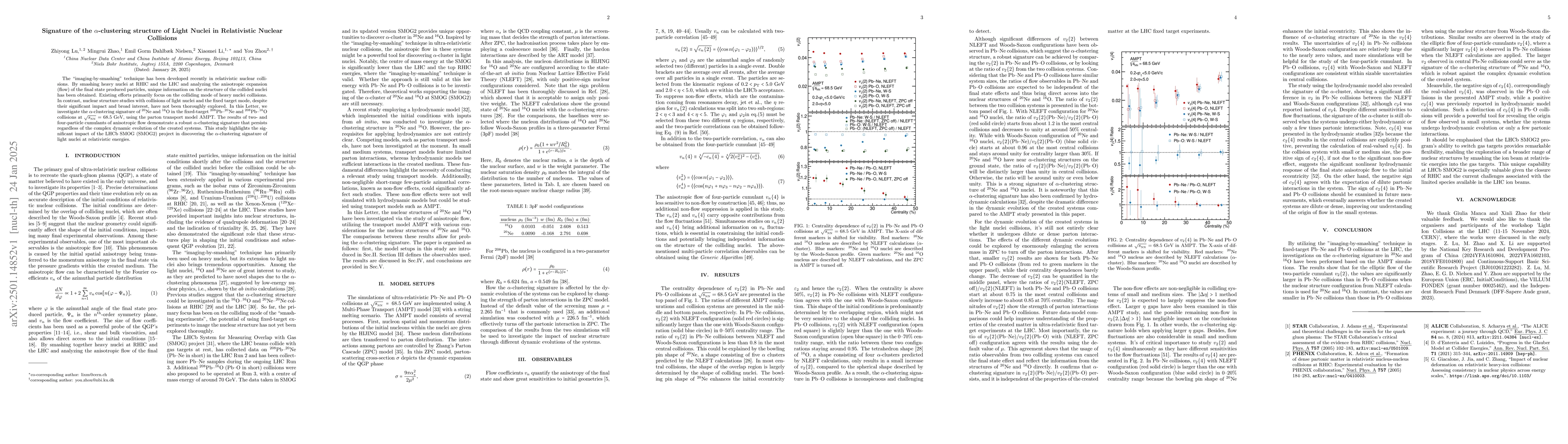 Thumbnail for Signature of the $α$-clustering structure of Light Nuclei in
  Relativistic Nuclear Collisions