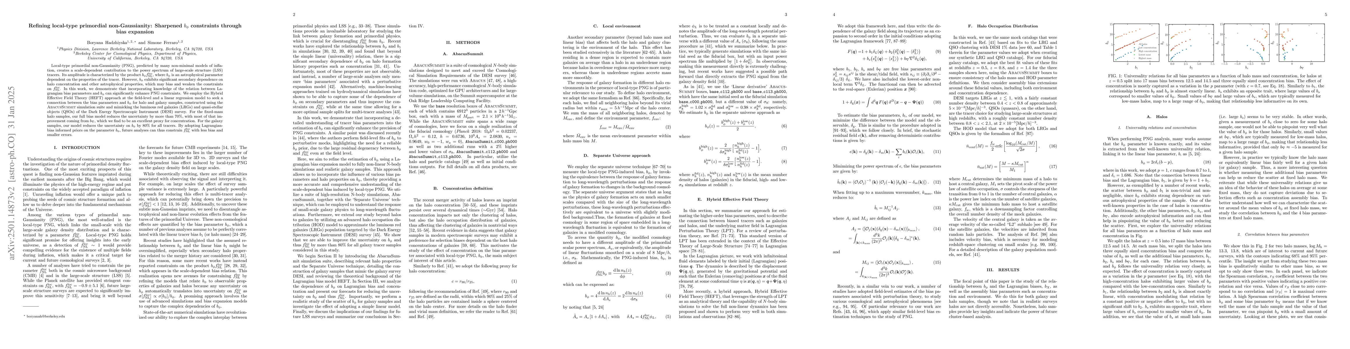Thumbnail for Refining local-type primordial non-Gaussianity: Sharpened $b_φ$
  constraints through bias expansion